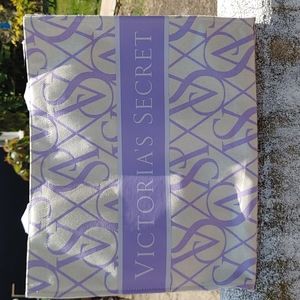 Victoria's Secret purple and cream tote bag